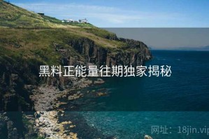 黑料正能量往期独家揭秘