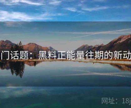 热门话题：黑料正能量往期的新动向