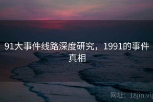 91大事件线路深度研究，1991的事件真相