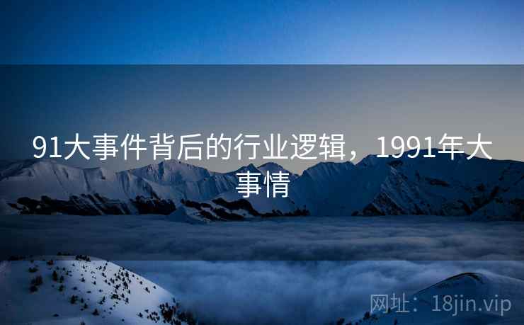 91大事件背后的行业逻辑，1991年大事情