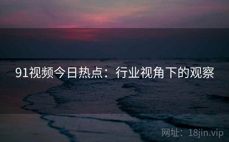 91视频今日热点：行业视角下的观察