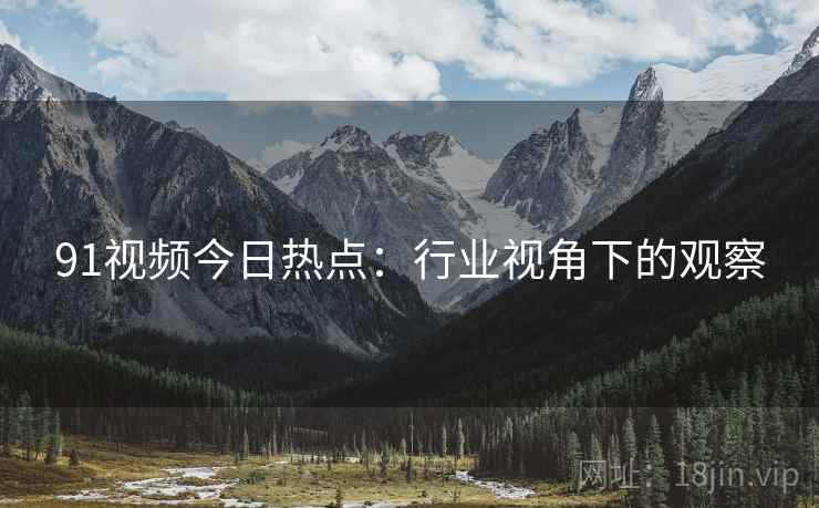 91视频今日热点：行业视角下的观察