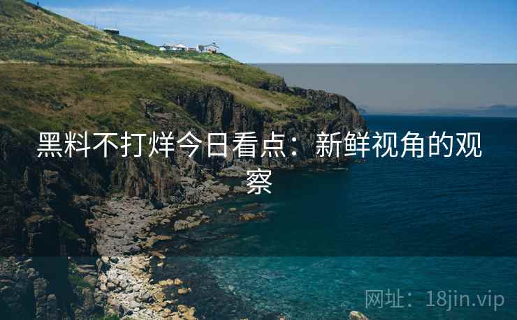 黑料不打烊今日看点：新鲜视角的观察