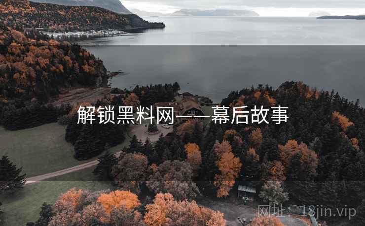 解锁黑料网——幕后故事