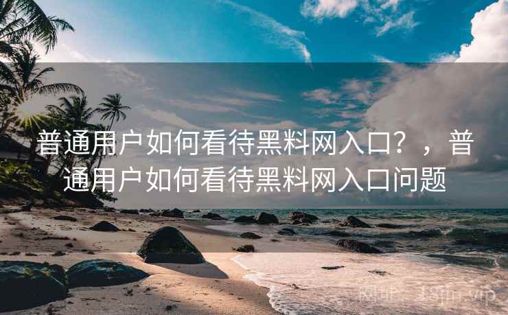 普通用户如何看待黑料网入口？，普通用户如何看待黑料网入口问题